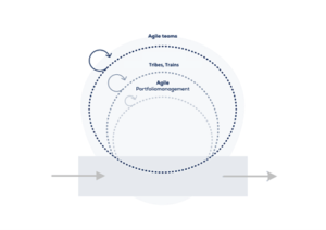 Figuur Agile Portfolio Management in Scrum Framework