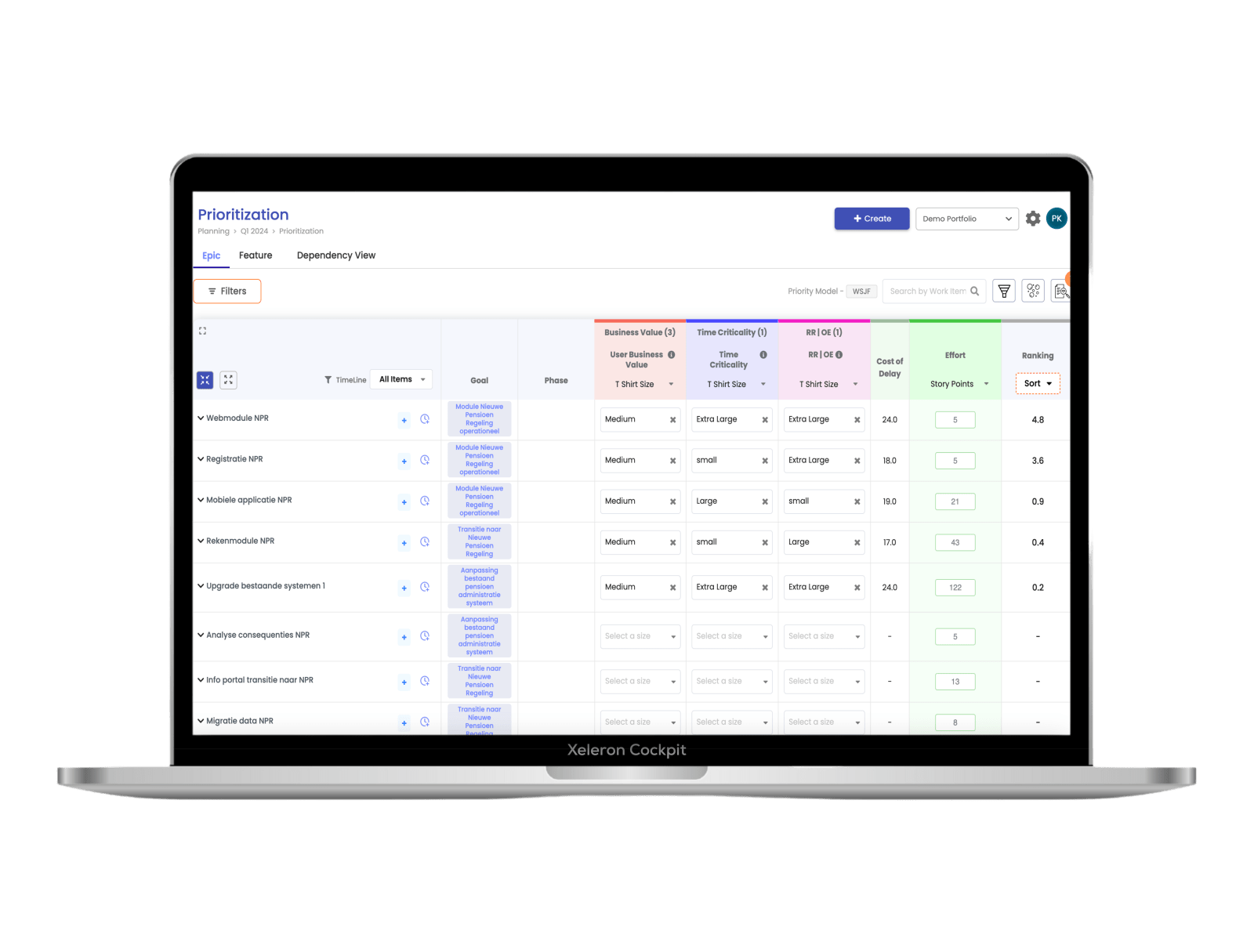 Portfolio Management Interface
