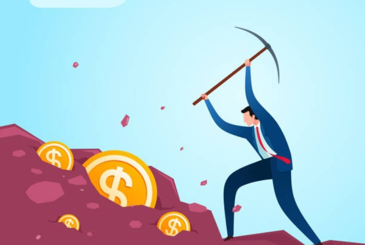 Illustratie goudmijn